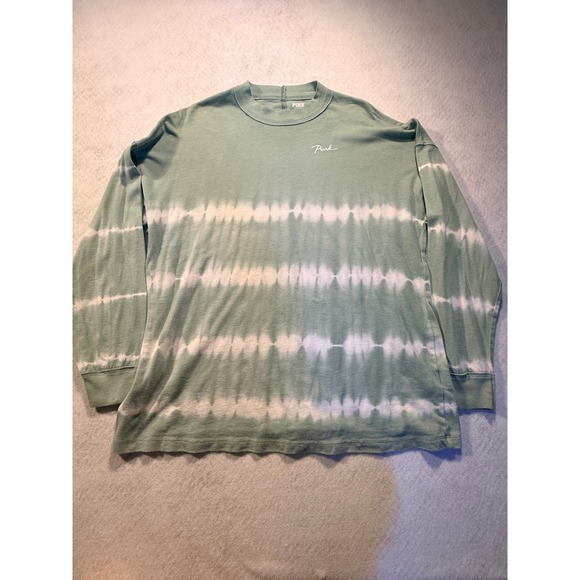 PINK Victoria's Secret Tops - Pink Victoria's Secret Sage Green Tie Dye Long Sleeve T-Shirt Womens Medium